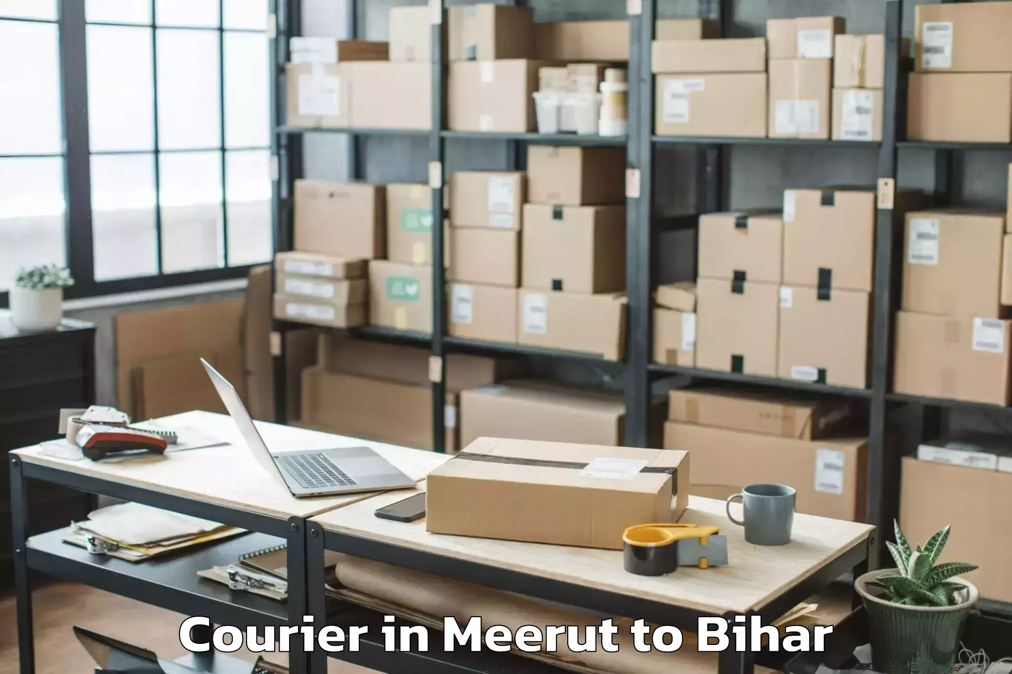 Meerut to Tetaria Courier